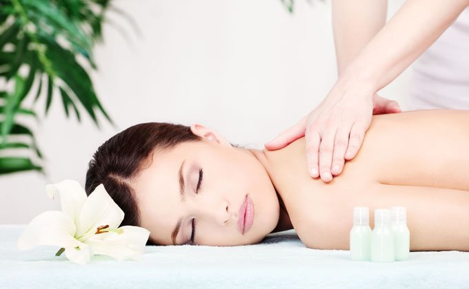 Acupressure massage illustration